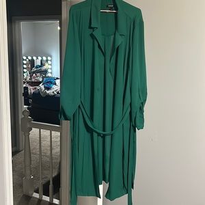 Torrid - 4 -Green long business casual sweater  / kimono